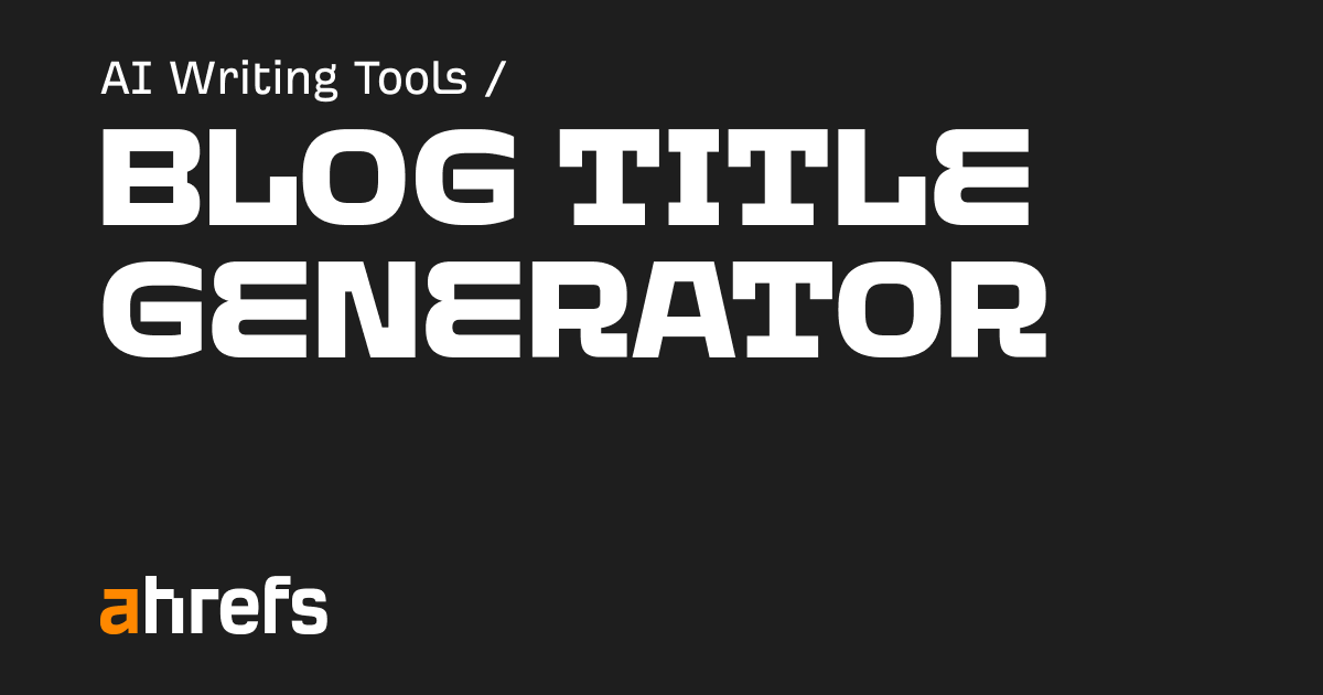 Blog Title Generator Ai Blog Title Generator Ai