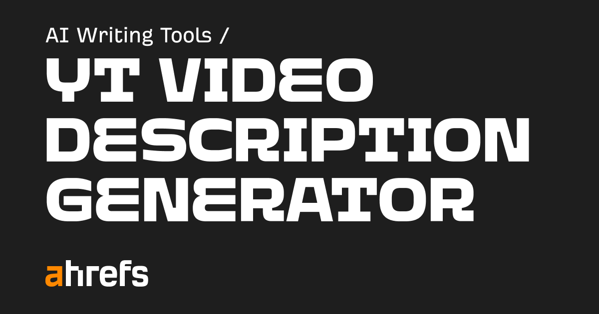 Free AI YouTube Video Description Generator