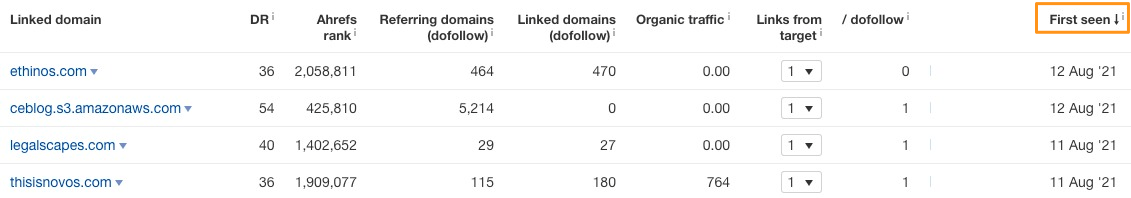 How to use SE: Linked domains-2