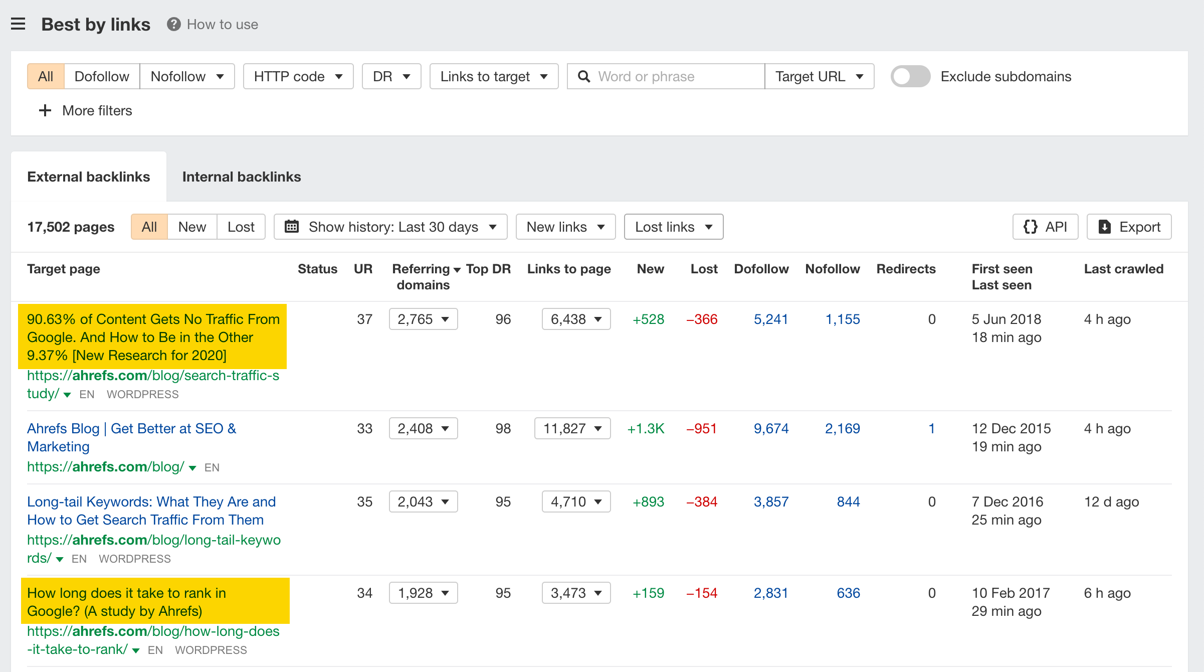 How to use SE: Best by links-2