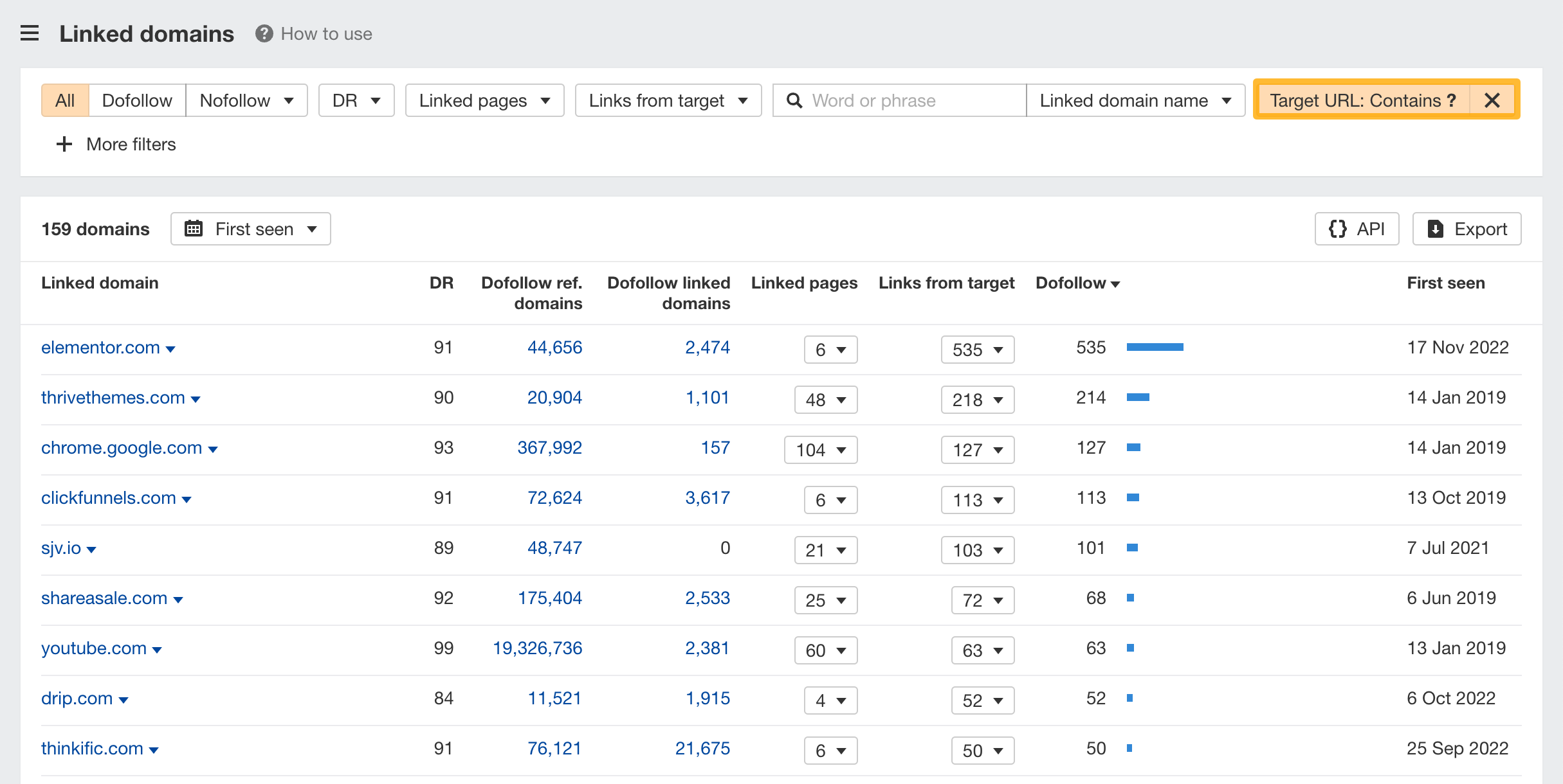 How to use SE: Linked domains-7