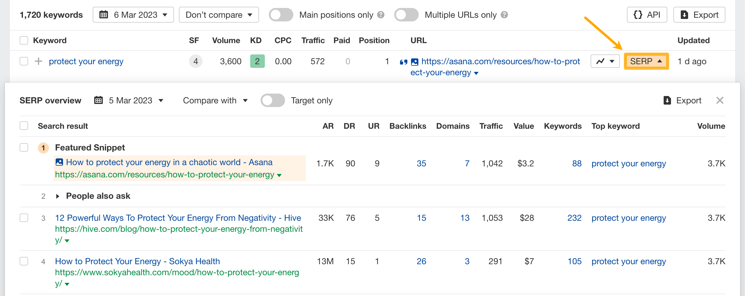 How to use SE: Organic keywords-8